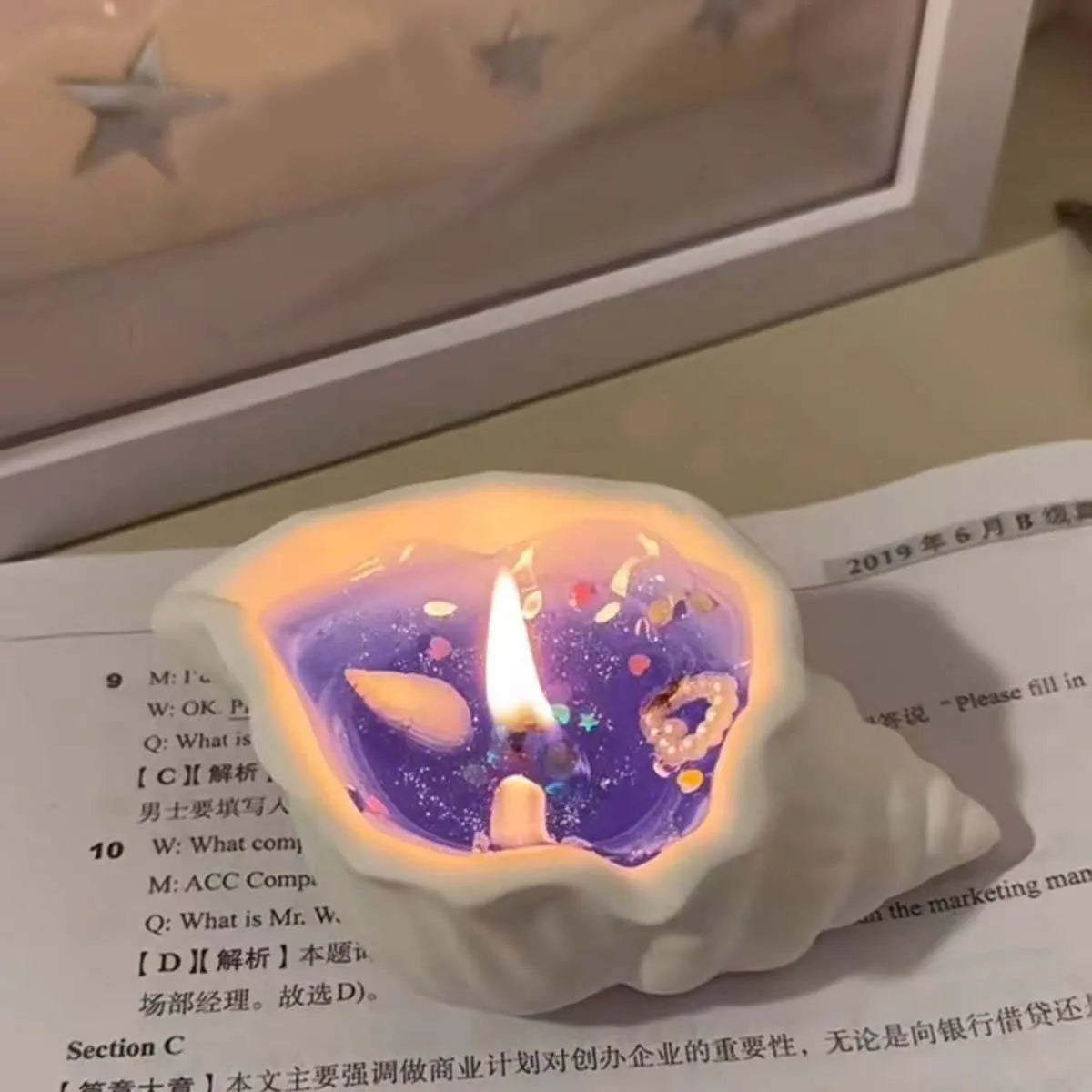 Handmade Starfish Shell Candle